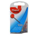 Épingle maped de signalisation forme ronde diamètre 5mm 5 coloris assortis boîte 100 unités