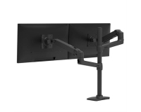 Ergotron LX Series LX Dual Stacking Arm, Tall Pole, Matte Black 101,6 cm (40") Bureau Noir