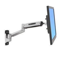Ergotron LX Sit-Stand Wall Mount LCD Arm 106,7 cm (42") Mur Acier inoxydable