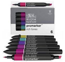 Set de 6 promarker winsor & newton ton riches