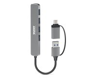 Port Designs 900161 hub & concentrateur USB 2.0 Type-A 5000 Mbit/s Argent