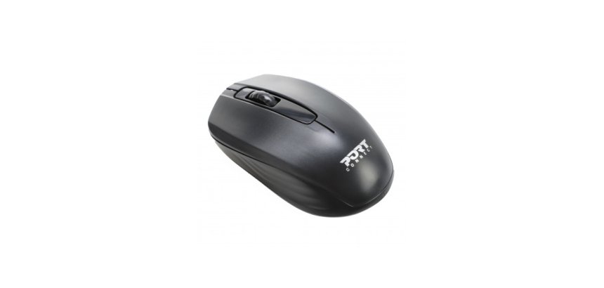 Port Designs 900508 souris Médical Ambidextre RF Wireless + USB Type-C 1000 DPI