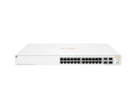 HPE Aruba Networking Instant On 1930 24G Class4 PoE 4SFP/SFP+ 370W Géré L2+ Gigabit Ethernet (10/100/1000) Connexion Ethernet, supportant l'alimentation via ce port (PoE) 1U Blanc