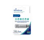 MediaRange MR938 USB flash drive 128 GB USB Type-A / USB Type-C 3.2 Gen 1 (3.1 Gen 1) Silver