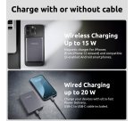 Intenso MW10000 Magnetic Power Bank 10000 mAh – MagSafe Compatible, 15W Wireless Charging, 20W USB-C PD, For iPhone & Android – Tested in Germany – Grey