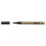 Marqueur pilot feutre permanent encre métallique pointe finenon biseautée 4mm or