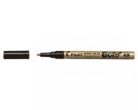 Marqueur pilot feutre permanent encre métallique pointe finenon biseautée 4mm or