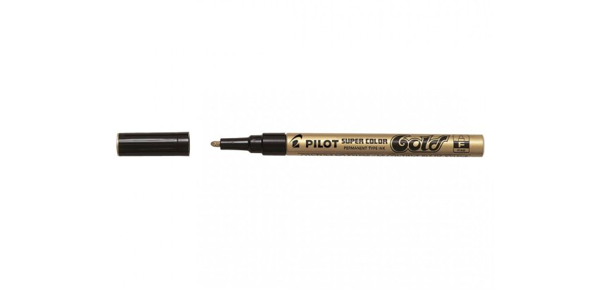 Marqueur permanent SUPER COLOR Gold, fin, or