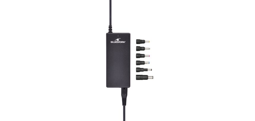 Bluestork PW-NB-90-HP adaptador e inversor de corriente Interior 90 W Negro