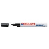 Marqueur edding permanent peinture e750 pointe moyenne 2/4mm encre laquée opaque tous supports résistant chaleur noir
