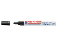 Marqueur edding permanent peinture e750 pointe moyenne 2/4mm encre laquée opaque tous supports résistant chaleur noir