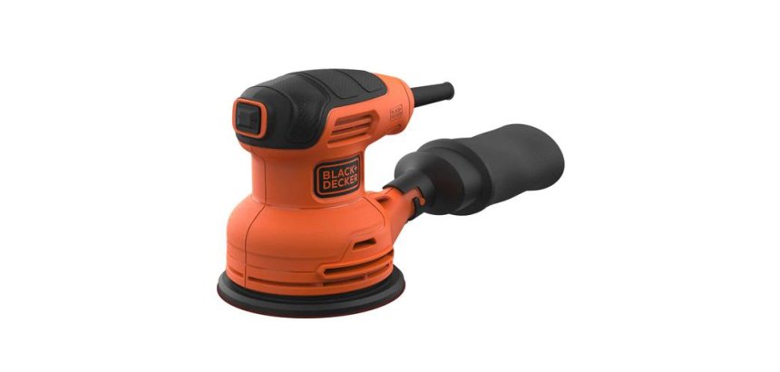 Black & Decker BEW210 Levigatrice orbitale 14000 Giri/min Nero, Arancione