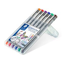 Feutre à pigment, étui de 6