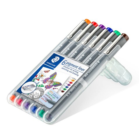 Feutre à pigment, étui de 6