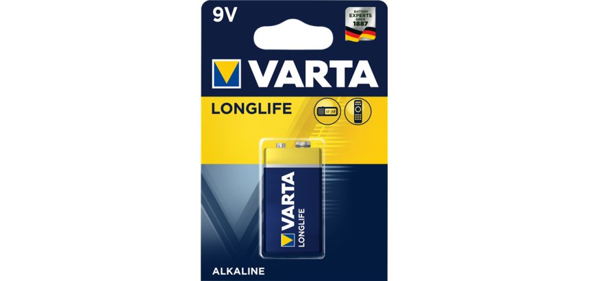 Varta Longlife Extra 9V Batteria monouso Alcalino