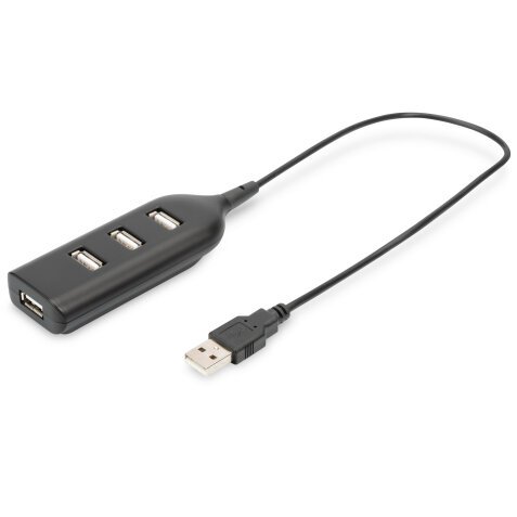 Digitus Concentrador USB 2.0, 4 puertos