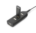 Digitus Concentrador USB 2.0, 4 puertos