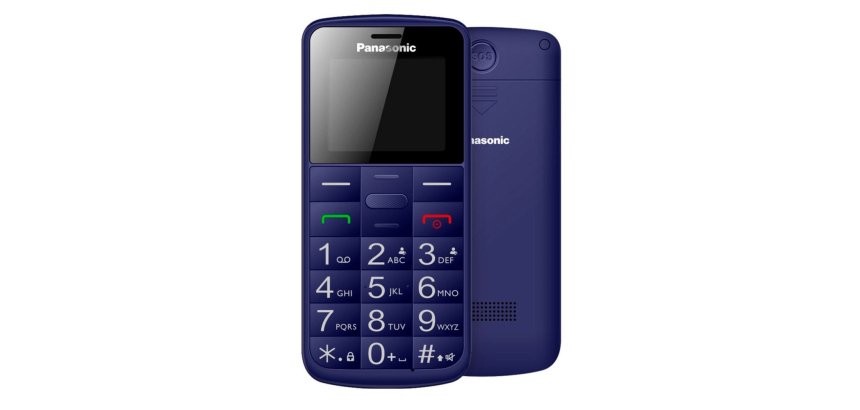 Panasonic KX-TU110EXC - Telefono per anziani, blu