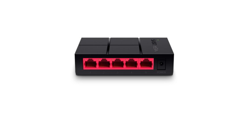 Mercusys MS105G switch No administrado Gigabit Ethernet (10/100/1000) Negro