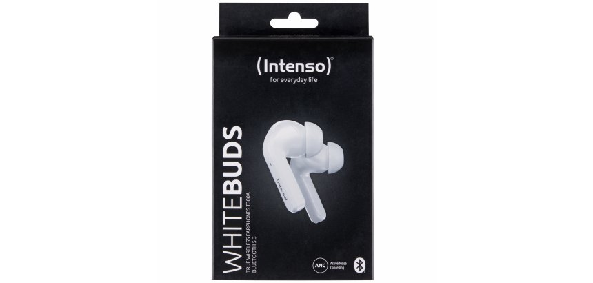 Intenso White Buds T302A Cuffie True Wireless Stereo (TWS) In-ear Chiamate/Musica/Sport/Tutti i giorni USB tipo-C Bluetooth Bianco