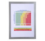 Pochette d'affichage magnétique A4 - Argent