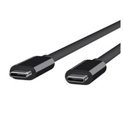DLH Cable USB-C vers USB-C 1m 3.25A 65W max noir