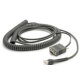 Zebra CBA-R06-C20PBR cable de serie Negro 6 m RJ-45 DB9