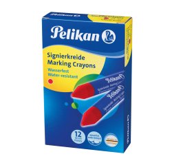 Pastello industriale 762 - rosso - Pelikan - conf. 12 pezzi