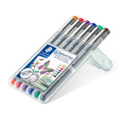 Feutre à pigment, étui de 6,