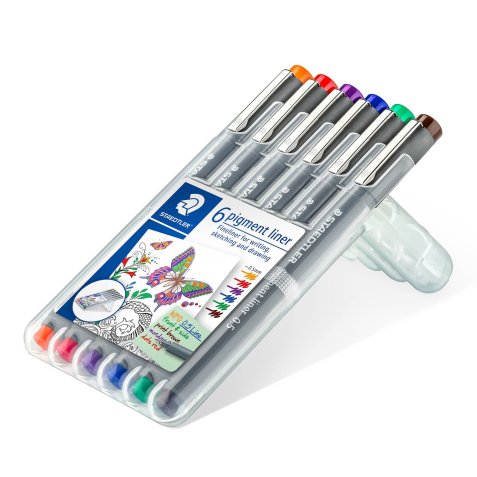 Feutre à pigment, étui de 6,