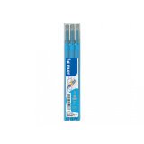 Set de 3 recharges pour roller FriXion Point. Pointe fine 0,5 mm. Turquoise.