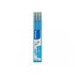 Set de 3 recharges pour roller FriXion Point. Pointe fine 0,5 mm. Turquoise.