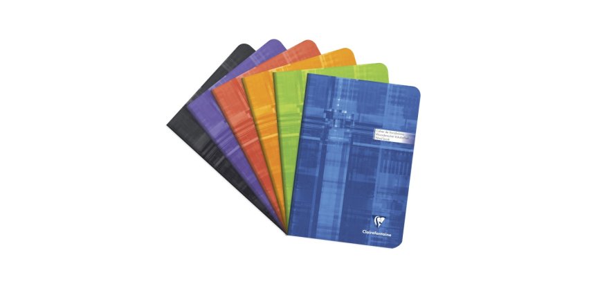 Carnet de vocabulaire piqué A5 64 pages ligné + marge centrale - Assortis