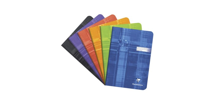 Carnet de vocabulaire piqué A5 64 pages ligné + marge centrale - Assortis