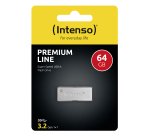 Intenso Premium Line lecteur USB flash 64 Go USB Type-A 3.2 Gen 1 (3.1 Gen 1) Argent