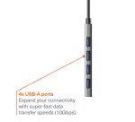Cygnett Unite USB 3.2 Gen 2 (3.1 Gen 2) Type-A + Type-C Aluminium