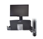 Ergotron StyleView Sit-Stand Combo System with Worksurface 61 cm (24") Muur Aluminium