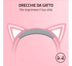 Razer Kraken Kitty V2 - Quartz ed. Cuffia Cablata a padiglione Rosa