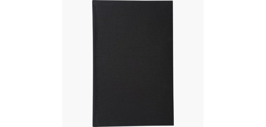 Registre 36x22,5cm 5x5 folioté 200 pages - Noir