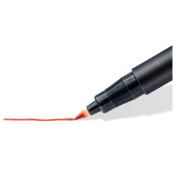 Marqueur staedtler permanent dry safe lumocolor  318       pointe fine 0,6mm coloris     assrotis etui de 14 feutres