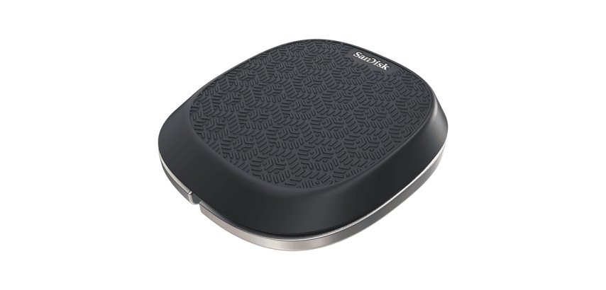 SanDisk iXpand Base Smartphone, Tablette Noir, Argent CC Charge rapide Intérieure