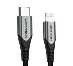 Vention Cable USB 2.0 Tipo-C Lightning TACHF/ USB Tipo-C Macho - Lightning Macho/ 1m/ Gris