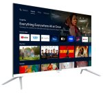 SCHNEIDER TV QLED 4K 139 cm GMS55A1GW - TV blanc - Android TV
