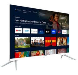 SCHNEIDER TV QLED 4K 139 cm GMS55A1GW - TV blanc - Android TV