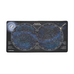 Tapis de souris et clavier natec educatif astronomie     base antiderapante grand      format 40x80cm