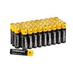 Intenso 7501510 - Energy Ultra Alkaline Batterie AAA Micro 40er-Pack - Batterie Batteria monouso Mini Stilo AAA Alcalino