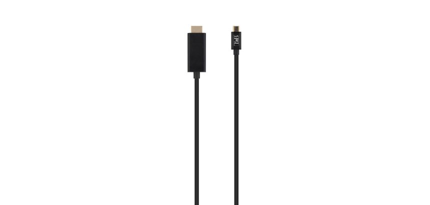 T'nB HDMIUSBC câble vidéo et adaptateur 2 m HDMI Type A (Standard) USB Type-C Noir