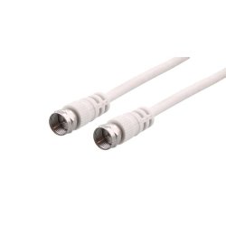 Câble antenne satellite 2 fiches f m/m 2m - blanc SAT2