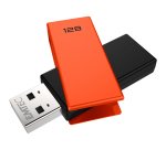 Cle usb emtec 2.0 c350 brick pivotante 128gb vitesse       lecture 15mbs ecriture mb/s   coloris orange