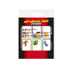 Koh-I-Noor X11046-2 etichetta autoadesiva Rettangolo Permanente Multicolore 60 pz